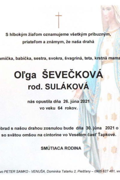 Ševečková