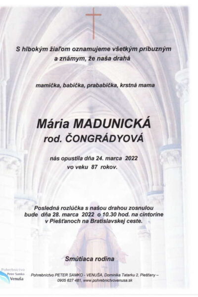 Madunická
