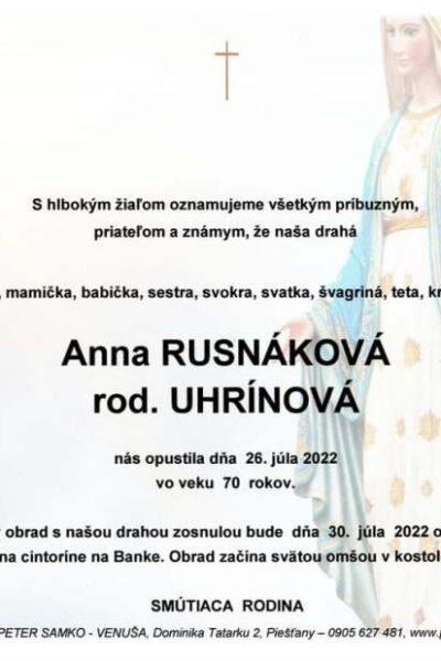 Rusnáková