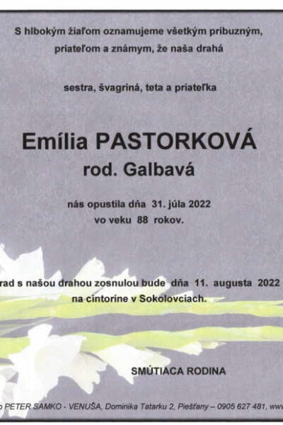 Pastorková