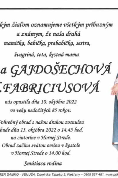 Gajdošechová