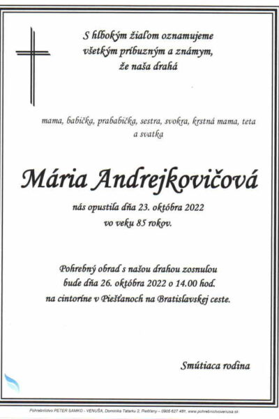 andrejkovičová