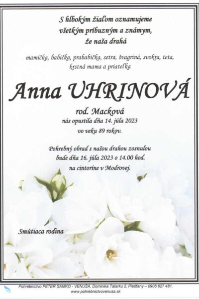 Uhrinová