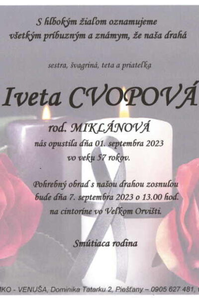 Cvopová