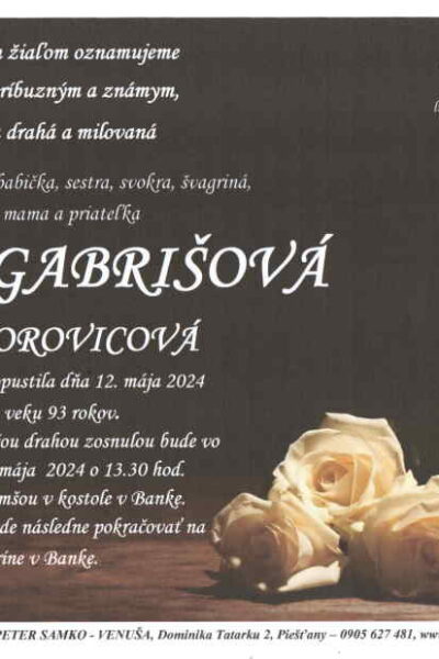 Gabrišová