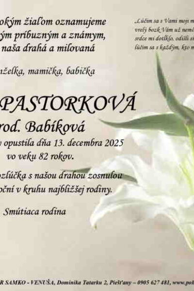 Pastorková