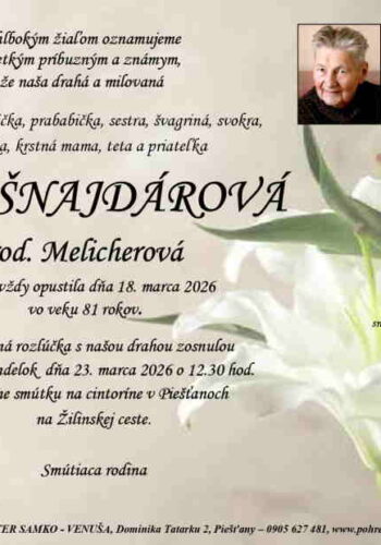 šnajdárová